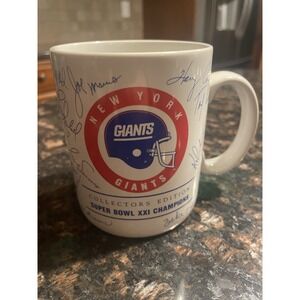 Vintage Papel NFL NY New York Giants Collectors Edition Super Bowl XXI Mug